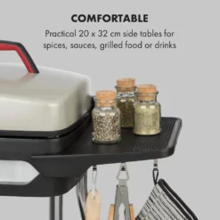 Klarstein Gatsby Elektrogrill Standgrill Tischgrill , Leistung: 2000 W , EasyGrill Concept , Grillfläche: 40 X 36 Cm / Aluminiumdruckguss / Antihaft / Grillhaube , Zwei Seitentische , Ablage Im Standfuß , Stufenloses Thermostat , Fettauffangschale , Beige / Schwarz 13 Klarstein Gatsby Elektrogrill Standgrill Tischgrill , Leistung: 2000 W , EasyGrill Concept , Grillfläche: 40 X 36 Cm / Aluminiumdruckguss / Antihaft / Grillhaube , Zwei Seitentische , Ablage Im Standfuß , Stufenloses Thermostat , Fettauffangschale , Beige / Schwarz -Günstiges Laube Lust Geschäft 003a9d0c613afd07c0a748cc5b44183a