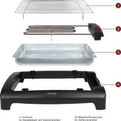 Bomann Elektrogrill / Tischgrill BQ 1240 N CB Grillfläche 35,5x24,5cm -Günstiges Laube Lust Geschäft 00e38b14467ab9521fa9c44b0927f93c