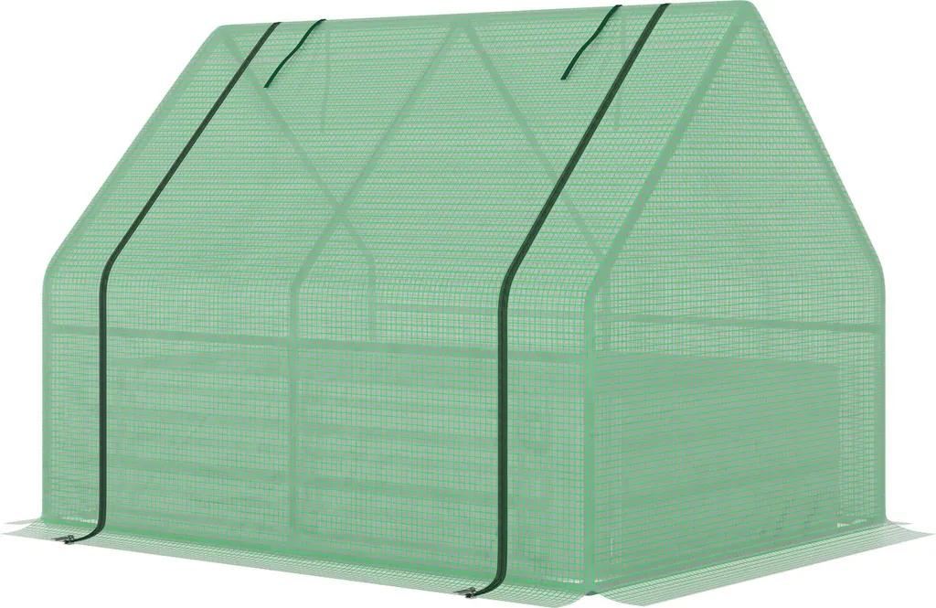 Outsunny Foliengewächshaus Frühbeet Mit Tür Zum Aufrollen Gewächshaus Treibhaus Tomatenhaus 127 X 95 X 92 Cm Grün 3 Outsunny Foliengewächshaus Frühbeet Mit Tür Zum Aufrollen Gewächshaus Treibhaus Tomatenhaus 127 X 95 X 92 Cm Grün