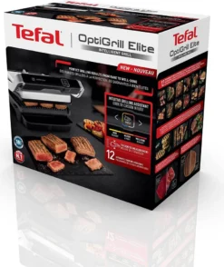 Tefal GC750D16 Optigrill Elite Kontaktgrill, Silber/schwarz -Günstiges Laube Lust Geschäft 027fddefe8033f546b7b1e968bad7e0b