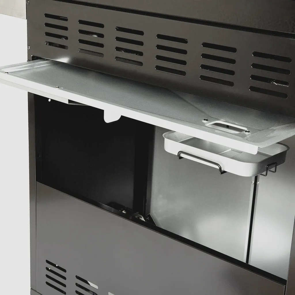 TAINO Black 4+1 Gasgrill Inkl. Zubehör Edelstahl Sear-Burner Power-Zone Keramik-Brenner BBQ Grillwagen Gusseisen Seitenkocher Piezozündung 8 TAINO Black 4+1 Gasgrill Inkl. Zubehör Edelstahl Sear-Burner Power-Zone Keramik-Brenner BBQ Grillwagen Gusseisen Seitenkocher Piezozündung – Bild 6