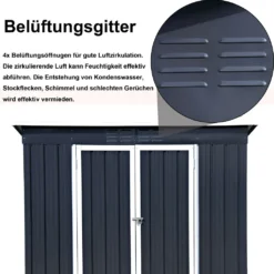 Metall-Gartenhaus Juan, Metall Gartenhaus Juan Geräteschuppen Geräteschrank Gerätehaus Pultdach Doppeltür 16 Metall-Gartenhaus Juan, Metall Gartenhaus Juan Geräteschuppen Geräteschrank Gerätehaus Pultdach Doppeltür -Günstiges Laube Lust Geschäft 03380268ca48c384043b953a29e6a72a