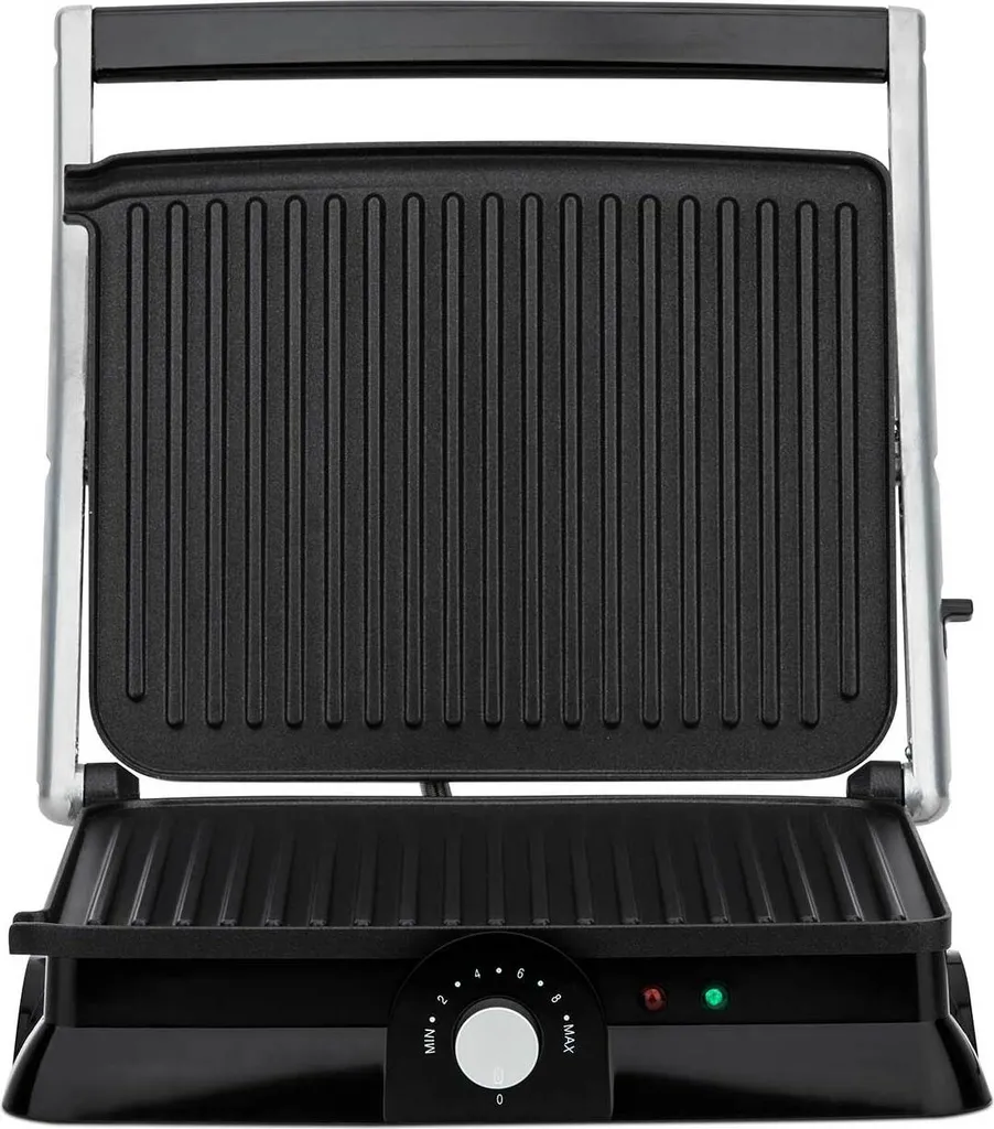 H.Koenig GR20 Elektrogrill, Grill- Und Sandwichmaker, 2000 W, Temperatur Bis 230º, Antihaftbeschichtung, 180º Öffnung, Edelstahl, Schwarz / Grau, Abmessungen 29,7 X 23 Cm 7 H.Koenig GR20 Elektrogrill, Grill- Und Sandwichmaker, 2000 W, Temperatur Bis 230º, Antihaftbeschichtung, 180º Öffnung, Edelstahl, Schwarz / Grau, Abmessungen 29,7 X 23 Cm – Bild 5