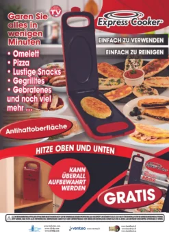 Express Cooker® Multi-Grill Mit Wendefunktion, 3 In1-Toasten-Backen-Braten, Anti-Haft Beschichtung, 800 Watt, Rot - Original Aus Der TV Werbung 23 Express Cooker® Multi-Grill Mit Wendefunktion, 3 In1-Toasten-Backen-Braten, Anti-Haft Beschichtung, 800 Watt, Rot - Original Aus Der TV Werbung -Günstiges Laube Lust Geschäft 05185e9f2c28680ec9272ddb6a713b6e