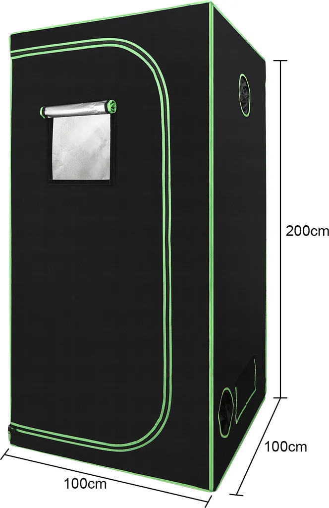 Wolketon Growzelt Growbox Gewächshaus Indoor Pflanzenzelt 100*100*200cm 4 Wolketon Growzelt Growbox Gewächshaus Indoor Pflanzenzelt 100*100*200cm – Bild 2