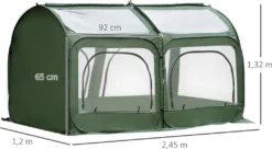 Outsunny Pop-Up Gewächshaus Mit 4 Reißverschlusstüren Treibhaus Tomatenhaus Frühbeet Stahl PVC Transparent 250 X 125 X 135 Cm 15 Outsunny Pop-Up Gewächshaus Mit 4 Reißverschlusstüren Treibhaus Tomatenhaus Frühbeet Stahl PVC Transparent 250 X 125 X 135 Cm -Günstiges Laube Lust Geschäft 067b21f42fd12b517f5ce0a48b2d1e1e