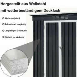Metall-Gartenhaus Juan, Metall Gartenhaus Juan Geräteschuppen Geräteschrank Gerätehaus Pultdach Doppeltür 17 Metall-Gartenhaus Juan, Metall Gartenhaus Juan Geräteschuppen Geräteschrank Gerätehaus Pultdach Doppeltür -Günstiges Laube Lust Geschäft 06d472331bf525d8a2341d3d650f8c80