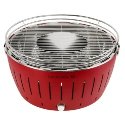 LotusGrill G-435 Holzkohlegrill XL 40,5cm Rot Mit USB Anschluss