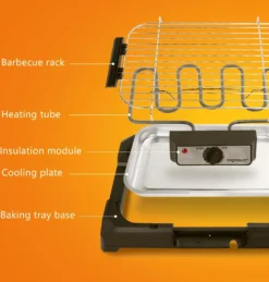 Aigostar Tischgrill Elektrisch, Barbecue Elektrogrill 2000W, 41 X 24 Cm Grillfläche, Smokeless Elektrischer Grill, BBQ Grill Für Balkon Indoor Party, Schwarz -Günstiges Laube Lust Geschäft 08ffb36ba00b18df8b9af7deab259e24