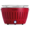 LotusGrill Classic Feuerrot G340 Holzkohlegrill Tischgrill Raucharm USB-Anschluß