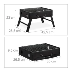 Relaxdays Koffergrill Für Camping Und Picknick -Günstiges Laube Lust Geschäft 092703cd7f234433c098e11709e32efb