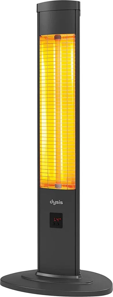 2000 Watt Stand Heizstrahler, 4 Heizstufen Mit Fernbedienung, Kohlenstoff Infrarotstrahler Für Innen- & Außenbereich 5 2000 Watt Stand Heizstrahler, 4 Heizstufen Mit Fernbedienung, Kohlenstoff Infrarotstrahler Für Innen- & Außenbereich – Bild 3