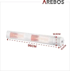 AREBOS Infrarot Heizstrahler Mit Fernbedienung, 3000W, 3 Heizstufen, Terrassenheizer, Wand-Heizstrahler, Silber 17 AREBOS Infrarot Heizstrahler Mit Fernbedienung, 3000W, 3 Heizstufen, Terrassenheizer, Wand-Heizstrahler, Silber -Günstiges Laube Lust Geschäft 097052e48bd9093c2fd111efc933ce34