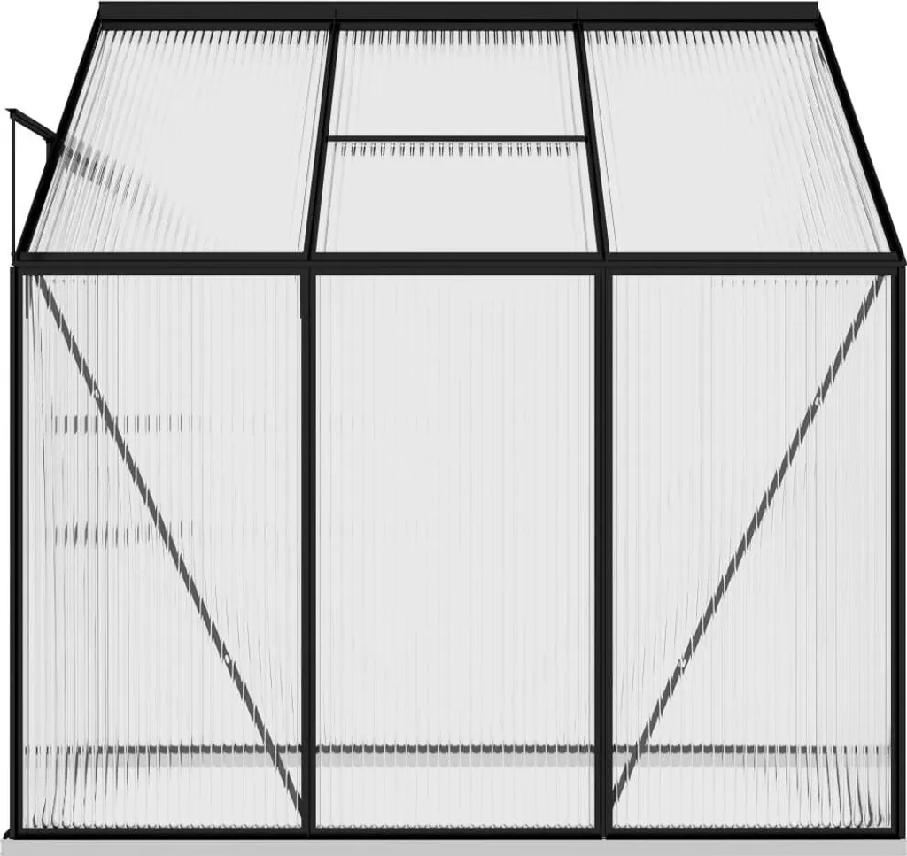 VidaXL Gewächshaus Anthrazit Aluminium 3,97 M³ 7 VidaXL Gewächshaus Anthrazit Aluminium 3,97 M³ – Bild 5