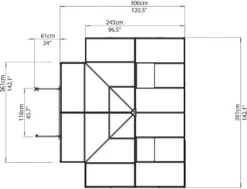 PALRAM-Victory Orangerie-anthrazi/transparent-7320 -Günstiges Laube Lust Geschäft 0a3c7778c871e321f13a00db950643e7