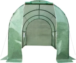 Tectake Foliengewächshaus In Tunnelform Mit 6 Fenstern 343x200x200cm - Grün -Günstiges Laube Lust Geschäft 0ab140828a0edba72ecd33a34632acb9