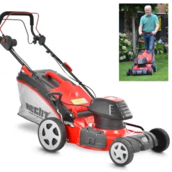 Elektro Rasenmäher Mit Radantrieb Elektromäher Mulchfunktion 46cm Schnittbreite 1800 Watt 60 Liter Fangkorb