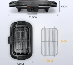 Aigostar Rauchfreier Tischgrill Barbecue Elektrogrill Elektrischer BBQ Grill 2000 Watt Antihaftbeschichtete Grillfläche 36 X 21cm, Abnehmbarer Fettauffangschale, Thermostat, Schwarz. 17 Aigostar Rauchfreier Tischgrill Barbecue Elektrogrill Elektrischer BBQ Grill 2000 Watt Antihaftbeschichtete Grillfläche 36 X 21cm, Abnehmbarer Fettauffangschale, Thermostat, Schwarz. -Günstiges Laube Lust Geschäft 0bbb7832b40bd9d59951cb35feb973ef
