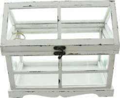 Mini-Gewächshaus "Shabby", 37x21x31 Cm, Terrarium, Treibhaus, Miniglashaus -Günstiges Laube Lust Geschäft 0d1602a176922e726df665d28dffb575