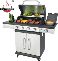 El Fuego® Gasgrill "San Antonio 4+1" -Günstiges Laube Lust Geschäft 0d1d7824876b6177a12940e74e72175b