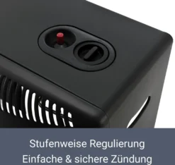 Juskys Keramik Gasheizung GS42US 4200 Watt Mit 3 Heizstufen, Druckregler & Schlauch - Mobil, Effizient & Energiesparend - Gasheizer Gasheizofen Gasheizgerät Heizstrahler -Günstiges Laube Lust Geschäft 0e0c31fb4e01ea9db60e601a91482e74