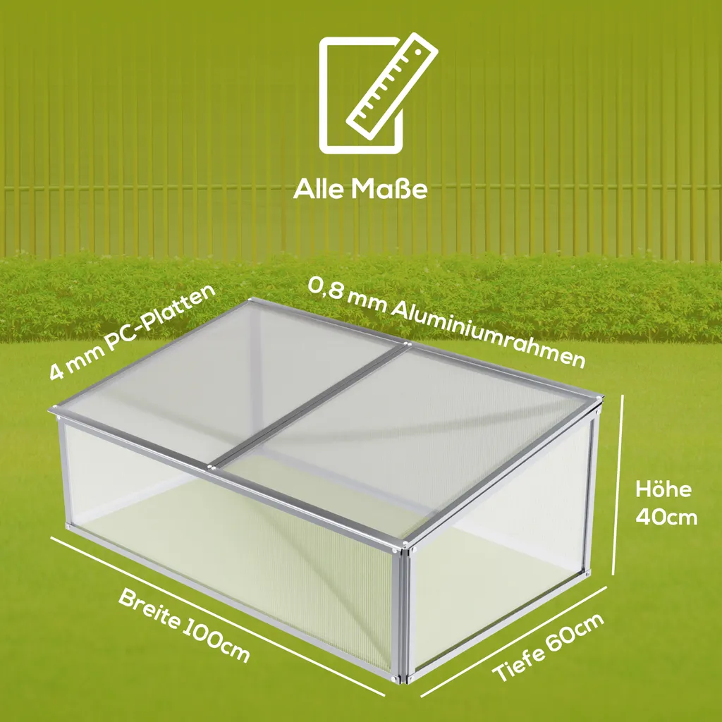 TroniTechnik Frühbeet Mini Gewächshaus Allium Mit Dachfenster, UV-Schutz 13 TroniTechnik Frühbeet Mini Gewächshaus Allium Mit Dachfenster, UV-Schutz – Bild 11