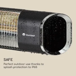 Blumfeldt Dark Wave Infrarotstrahler, Heizstrahler Terrasse, MinimalGlare Heating Tube: Goldbeschichtete Carbonröhre, 9 Heizstufen, Timer, IP65, LED-Display, Deckenheizstrahler Mit 2000 W 21 Blumfeldt Dark Wave Infrarotstrahler, Heizstrahler Terrasse, MinimalGlare Heating Tube: Goldbeschichtete Carbonröhre, 9 Heizstufen, Timer, IP65, LED-Display, Deckenheizstrahler Mit 2000 W -Günstiges Laube Lust Geschäft 0fe8b35abd5dff9695ca54c49a6f7cc5