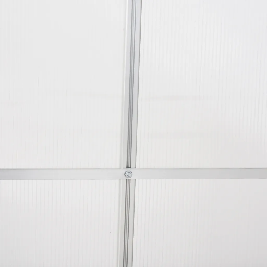 Outsunny Aluminium Gewächshaus Gartenhaus Mit Fenster Tür 193 X 187 X 205 Cm 3,6㎡ Pflanzenhaus Inkl. Fundament Treibhaus Tomatenhaus UV-, Witterungsbeständig 9 Outsunny Aluminium Gewächshaus Gartenhaus Mit Fenster Tür 193 X 187 X 205 Cm 3,6㎡ Pflanzenhaus Inkl. Fundament Treibhaus Tomatenhaus UV-, Witterungsbeständig – Bild 7