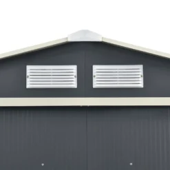 Juskys Metall Gerätehaus XL Mit Satteldach, Schiebetür & Fundament - 9m³ - 277×191×192 Cm - Anthrazit - Geräteschuppen Gartenhaus Garten Schuppen -Günstiges Laube Lust Geschäft 108227db41e2796cf7d58a69d2c264d8