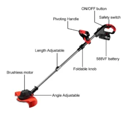 4000W Bürstenlos Elektrorasenmäher Garten Akku Rasenmäher Mit 2 Batterien -Günstiges Laube Lust Geschäft 10d94456a1b38479a0fe1d63b35ee738