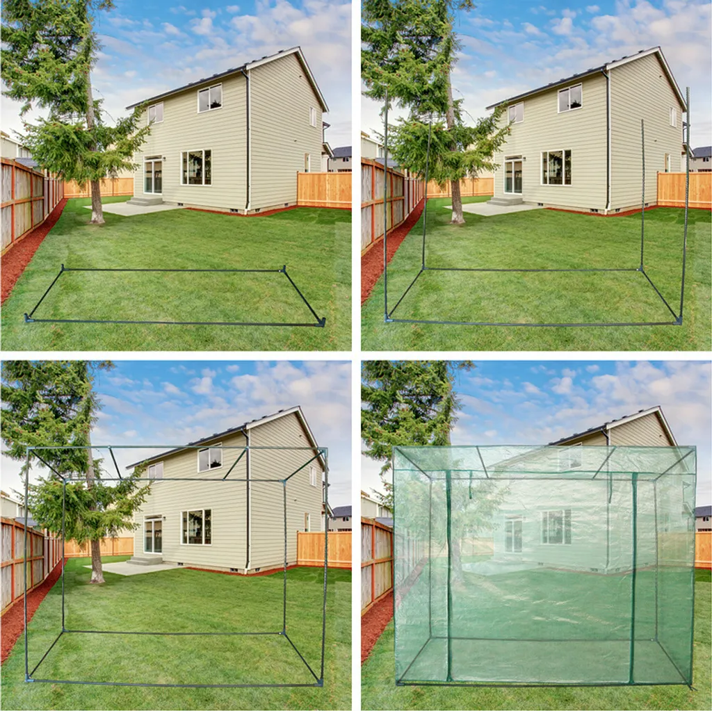 SWANEW Foliengewächshaus Gewächshäuser Treibhaus Tomatenhaus Pflanzenhaus Grün 200*80*170CM 8 SWANEW Foliengewächshaus Gewächshäuser Treibhaus Tomatenhaus Pflanzenhaus Grün 200*80*170CM – Bild 6