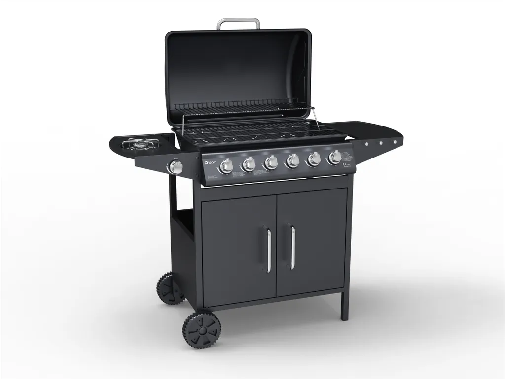 Tepro Gasgrill Tarboro 6+1, 6 Brenner Und Seitenbrenner 6 Tepro Gasgrill Tarboro 6+1, 6 Brenner Und Seitenbrenner – Bild 4