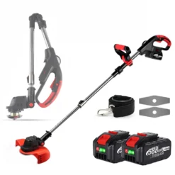 4000W Bürstenlos Elektrorasenmäher Garten Akku Rasenmäher Mit 2 Batterien