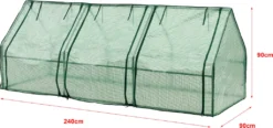 Mini Gewächshaus Höflein 240x90x90cm Foliengewächshaus Für Draußen Treibhaus Mit Reißverschluss Und 3 Fenstern Gitternetzfolie Grün 11 Mini Gewächshaus Höflein 240x90x90cm Foliengewächshaus Für Draußen Treibhaus Mit Reißverschluss Und 3 Fenstern Gitternetzfolie Grün -Günstiges Laube Lust Geschäft 14595e96484efd10eac9e8b987f6ee4f