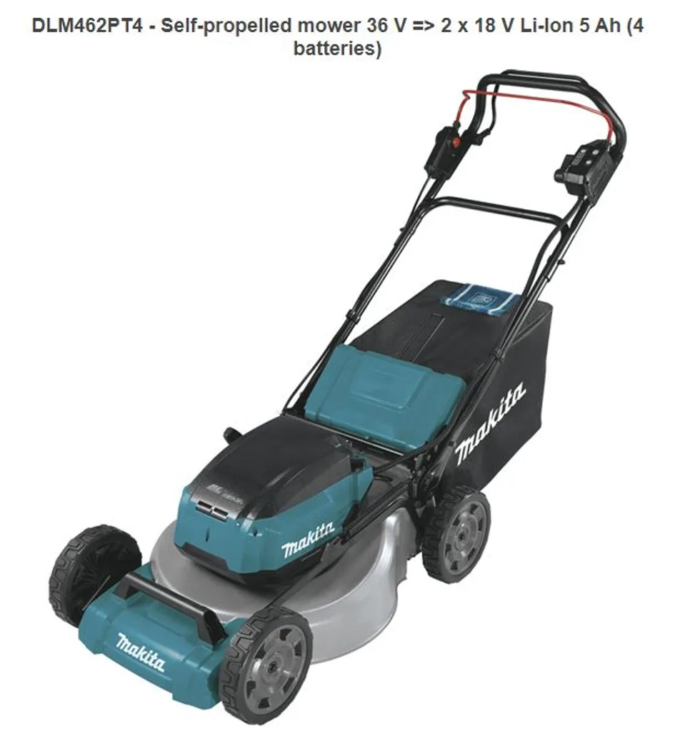 Makita DLM462PT4 Akku-Rasenmäher 19 Makita DLM462PT4 Akku-Rasenmäher – Bild 17