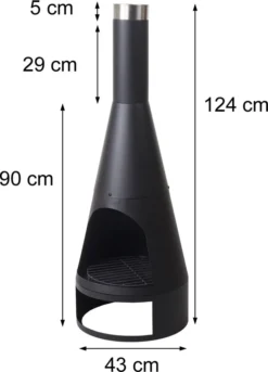 Gartenofen HWC-K90, Gartenkamin Terrassenkamin Terrassenofen, Schürhaken Feuerstelle 120x43cm Schwarz -Günstiges Laube Lust Geschäft 14769561c49c53fec5e8aa6b2f260a4b