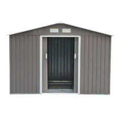 Outsunny Metall Gerätehaus Mit Fundament Geräteschuppen Gartenhaus Garten Schuppen 277 X 191 X 192 Cm -Günstiges Laube Lust Geschäft 14e00792b9170e151faa5ecc9da251be