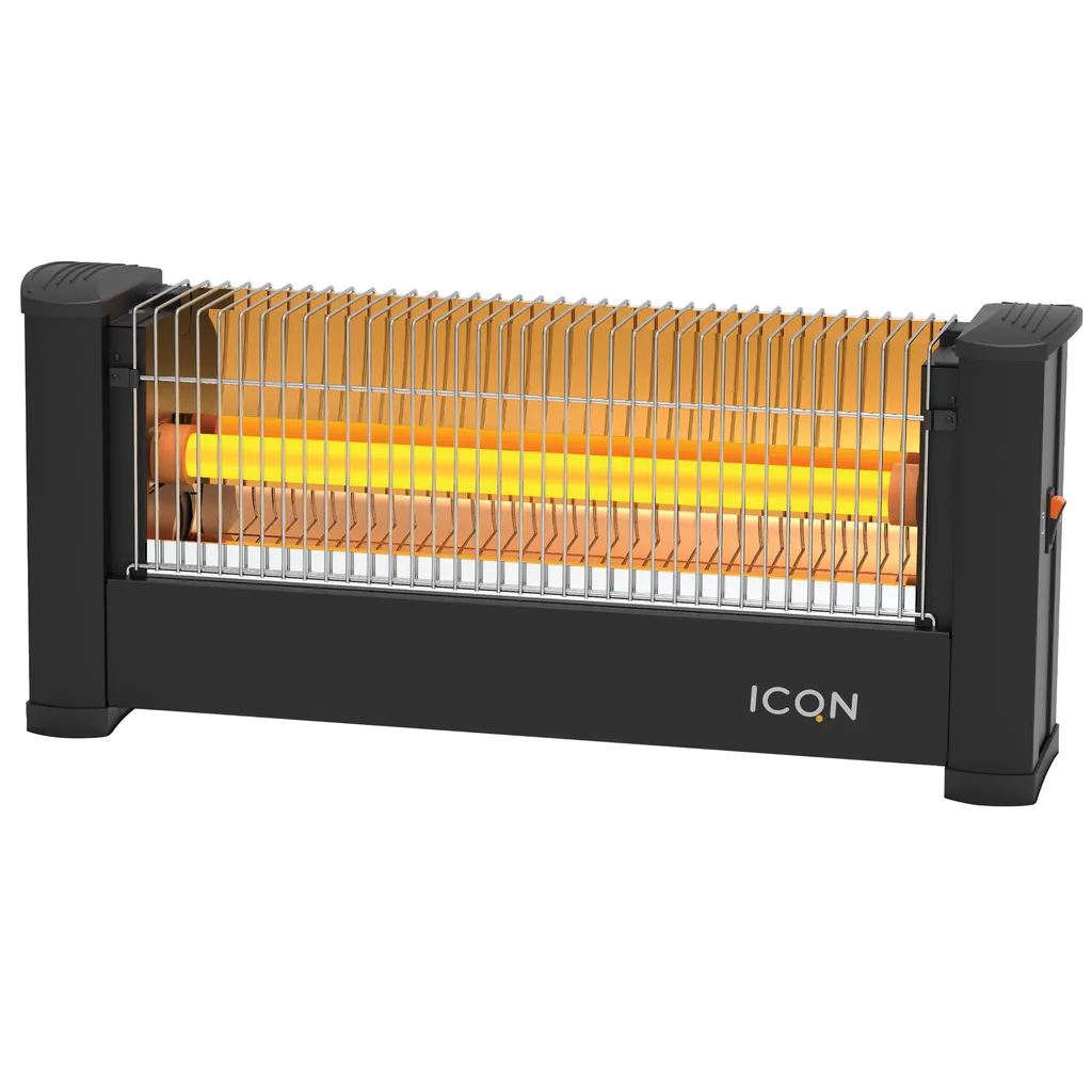 ICQN Infrarot Standheizstrahler, Für Räume Bis 9m², 900 W, IP20, Elektroheizung, 135 Zentimeter Kabel, Heizstrahler Für Büro Oder Haus, Infrarotheizer, IQ.0900.APW 3 ICQN Infrarot Standheizstrahler, Für Räume Bis 9m², 900 W, IP20, Elektroheizung, 135 Zentimeter Kabel, Heizstrahler Für Büro Oder Haus, Infrarotheizer, IQ.0900.APW