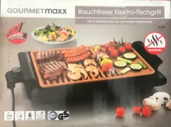 GOURMETmaxx Tischgrill Rauchfrei Beef Grill BBQ Tisch Elektro Balkon Garten Rauchfrei 220 °C Schwarz -Günstiges Laube Lust Geschäft 166aa31431c721fbb15bf7df554c9b0b