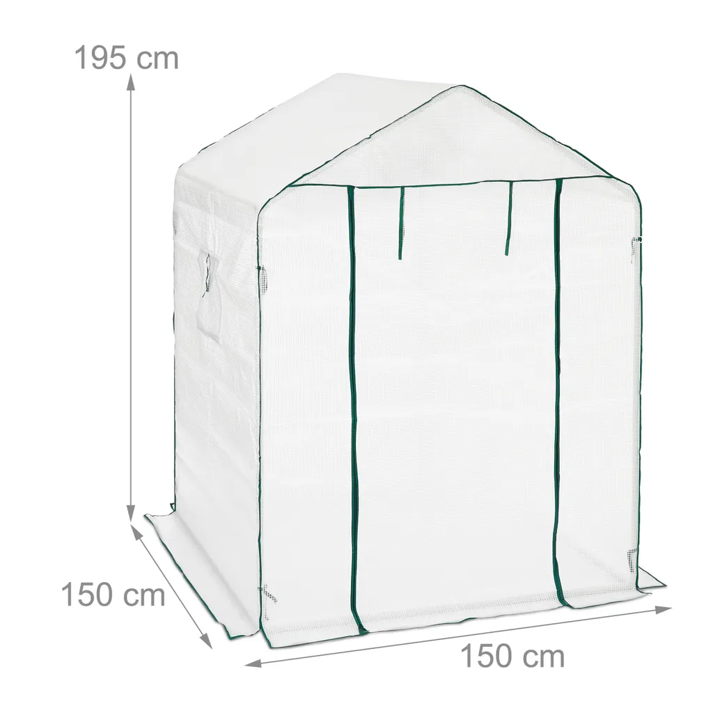 Relaxdays Gewächshaus Mit 2 Türen 6 Relaxdays Gewächshaus Mit 2 Türen – Bild 4