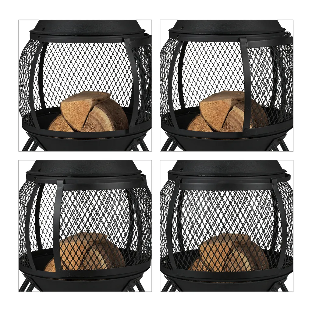 Relaxdays Terrassenofen In Schwarz 9 Relaxdays Terrassenofen In Schwarz – Bild 7