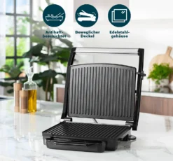 Princess Paninigrill 2000 W Schwarz Und Silbern -Günstiges Laube Lust Geschäft 176a00f400feb5684a98b3d288b5a7bd