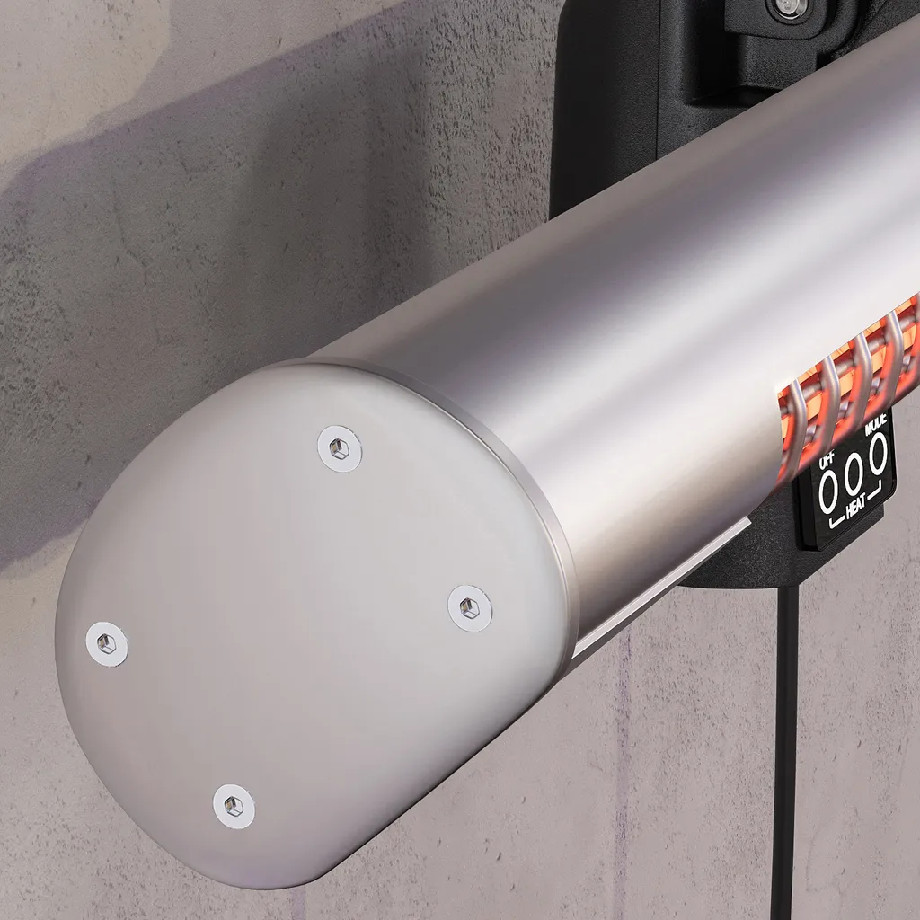 ROBERTO | Stand Heizstrahler | Edelstahl | 2400W | 3 Heizstufen | Infrarot Wärmestrahler, Infrarotstrahler 10 ROBERTO | Stand Heizstrahler | Edelstahl | 2400W | 3 Heizstufen | Infrarot Wärmestrahler, Infrarotstrahler – Bild 8