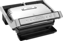 TEFAL GC707D Optigrill Deluxe Kontaktgrill (2000 Watt, Abnehmbare Platten, Automatische Programme, 5 Temperaturstufen, Spülmaschinenfeste Teile, Sensor-Technologie) -Günstiges Laube Lust Geschäft 18c52a174832c8151661173e797e264a