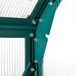 Outsunny Gewächshaus Für Den Garten, Vielseitig Nutzbar Als Treibhaus, Tomatenhaus, Frühbeet Und Pflanzenhaus, 4 Mm PC Sonnenschutzplatte, Aluminium, Transparent+Grün, 250x190x219 Cm -Günstiges Laube Lust Geschäft 1904e95a4e7400a612b4905f03a4aa3e