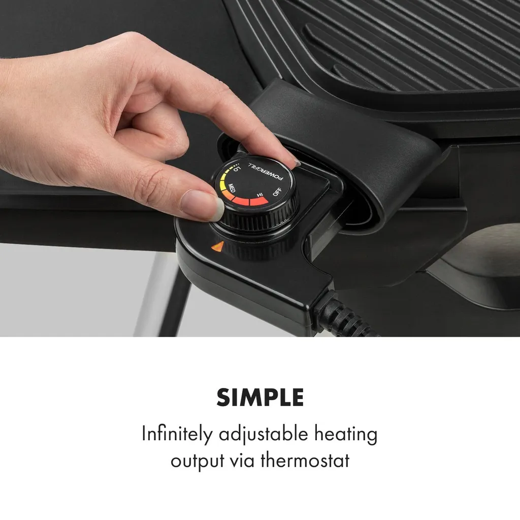 Klarstein Gatsby Elektrogrill Standgrill Tischgrill , Leistung: 2000 W , EasyGrill Concept , Grillfläche: 40 X 36 Cm / Aluminiumdruckguss / Antihaft / Grillhaube , Zwei Seitentische , Ablage Im Standfuß , Stufenloses Thermostat , Fettauffangschale , Beige / Schwarz 7 Klarstein Gatsby Elektrogrill Standgrill Tischgrill , Leistung: 2000 W , EasyGrill Concept , Grillfläche: 40 X 36 Cm / Aluminiumdruckguss / Antihaft / Grillhaube , Zwei Seitentische , Ablage Im Standfuß , Stufenloses Thermostat , Fettauffangschale , Beige / Schwarz – Bild 5