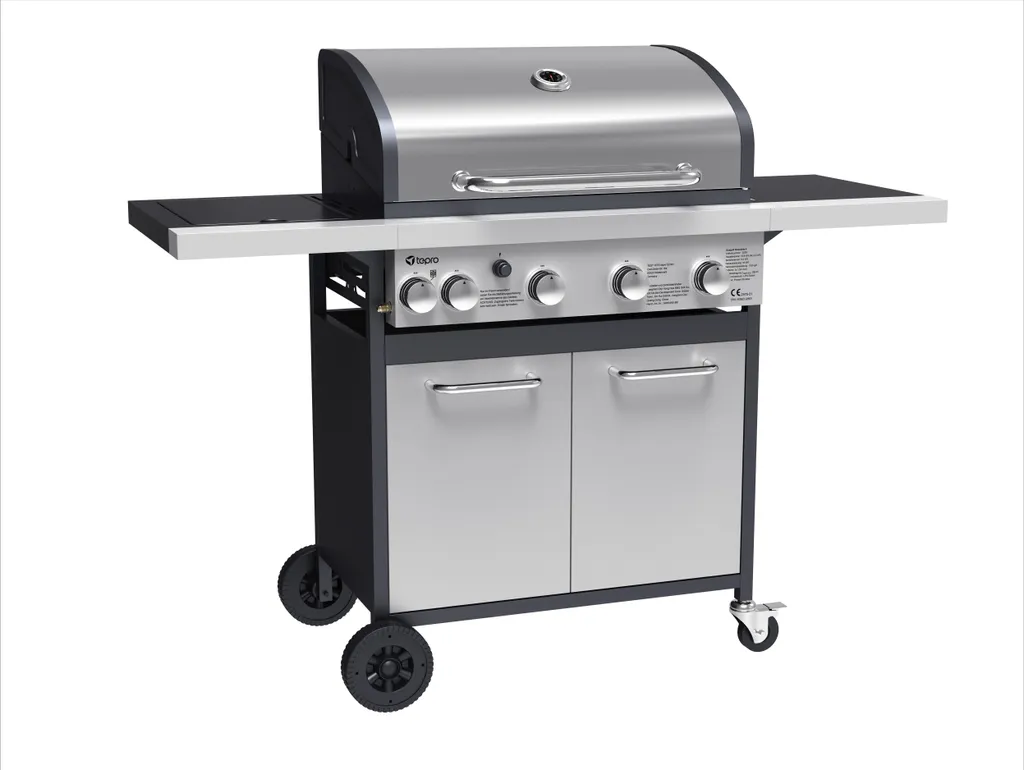 Tepro Edelstahl Gasgrill "Rosedale" 4 + 1-Brenner Mit Seitenkocher 3 Tepro Edelstahl Gasgrill "Rosedale" 4 + 1-Brenner Mit Seitenkocher