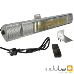 Indoba Heizstrahler 2000W Mit Fernbedienung - Infrarotheizer - Wandmontage - Mit 3 Leistungsstufen - IND-70140-IRV2000FB -Günstiges Laube Lust Geschäft 1977d01bad70bca3edfddc70c6f88b36
