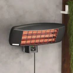 XAVIER | Wandheizstrahler | Schwarz | 2000W | 3 Heizstufen | Heizstrahler Wand, Infrarotstrahler Terrasse -Günstiges Laube Lust Geschäft 1a52d2a9337d4e801f900997bf602270