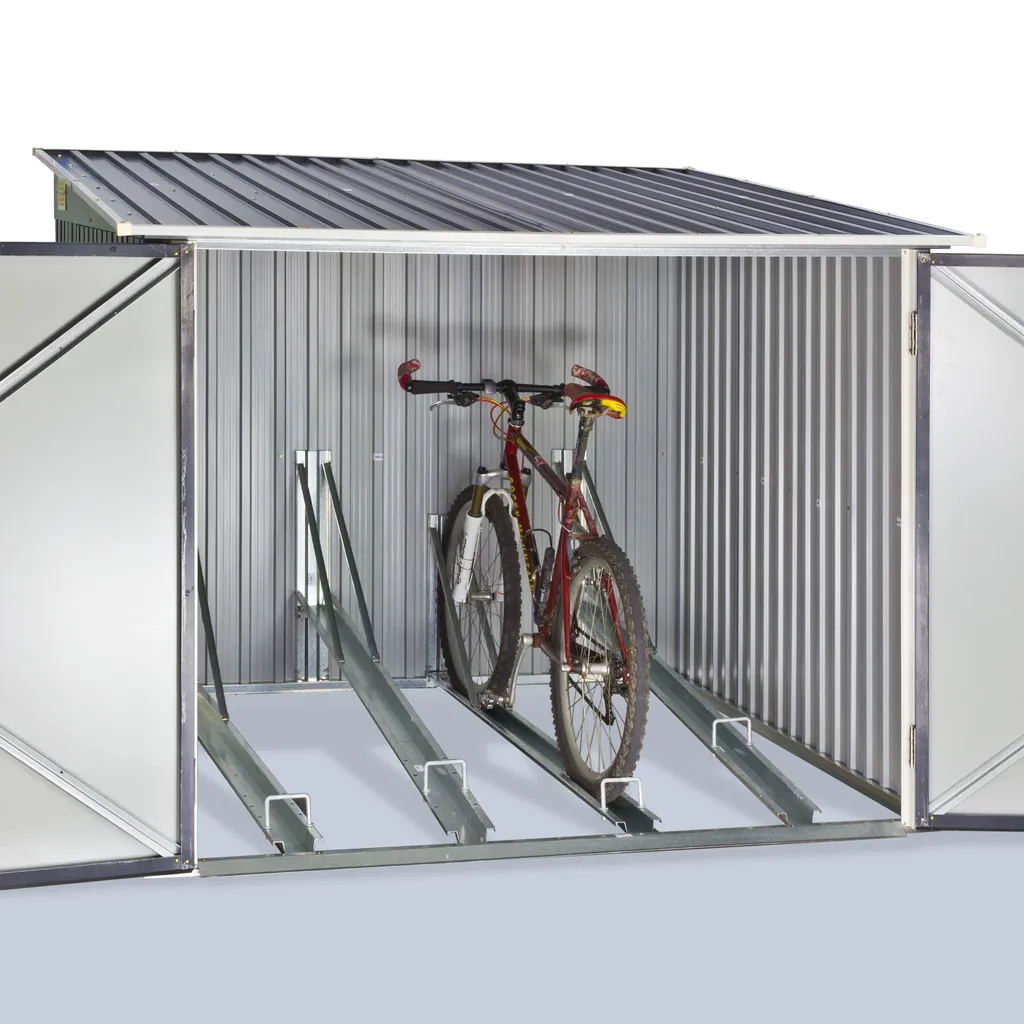 Duramax Fahrradbox Aus Stahlblech Für 4 Räder 7 Duramax Fahrradbox Aus Stahlblech Für 4 Räder – Bild 5